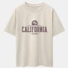 Vintage California Letter Print Heavy Weight Oversize T-Shirt