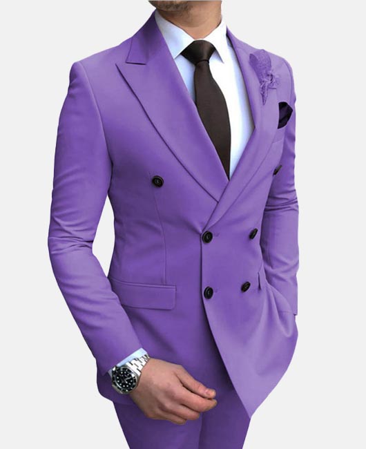 7b888d4fe98fd1afc3214786bf3e0c563f71885b455d706b4b7ceb23799c02ab.jpg Elegant Plain Lapel Collar Double Breasted Blazer & Pants 2Pcs Set