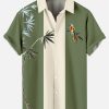 Men's Hawaii Vacations Print Shirt Three-Piece Set 053