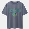 Chicago Coat Of Arms Print Drop Shoulder Oversize T-Shirt