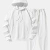 Basic Heavy Weight Drop Shoulder Relaxed Hoodie & Jogger Pants