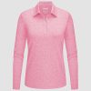 Women's Polo Shirts Long Sleeve UPF 50+ Sun Protection Golf Shirts Quick Dry Athletic Workout Collared Shirt
