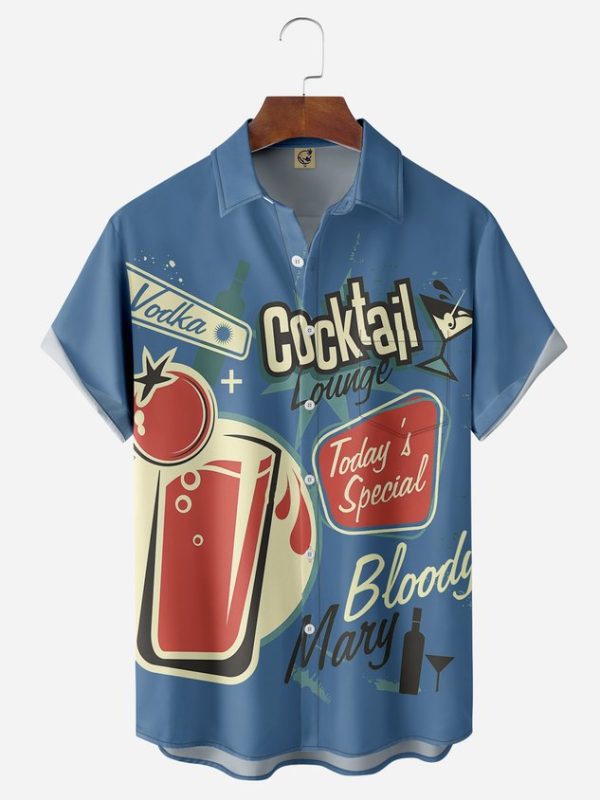 7e0a163d9973520d423a6f49a73f9164a2670e115b25c940718189a53aba6b2e.jpg Cocktail Chest Pocket Short Sleeve Hawaiian Shirt