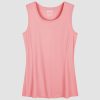 Women's Sleeveless Workout Shirts Dry Fit Running Wicking Tank Tops Active Gym