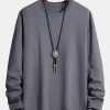 Basic Long Sleeve Cotton T-Shirt
