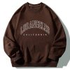 Los Angeles Print Crew Neck Relaxed Sweatshirt