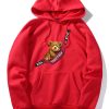 Shoulder Bag Bear Print Hoodie