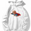 Superhero Bear Print Hoodie