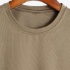 Muscle Fit Arc Hem Mesh T-Shirt
