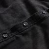 The Lined Utility Shirt in Washed Black Denim