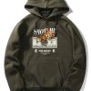 Money Bear Print Hoodie