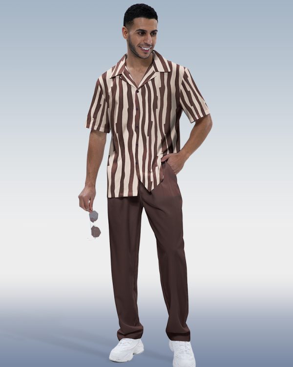 846fc7728b8fba365f8961148904bb102347b883730dd12993924e8f728c5f9a.jpg Fission Two-Piece Short Sleeve Printed Walking Suit