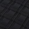 Slim Fit Knitted Plaid Paneled Hooded Sweater