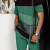 Men's Casual Colorblock Walking Suit-026
