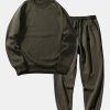 Basic Crew Neck Sweatshirt & Jogger Pants