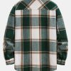 Flannel Button Up Plaid Overshirt