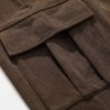 Loose Fit Corduroy Cargo Pants