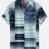 Suitmens Men's Hawaiian Bowling Print Shirt Three-Piece Set 049