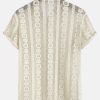 Textured Button Up Shirt