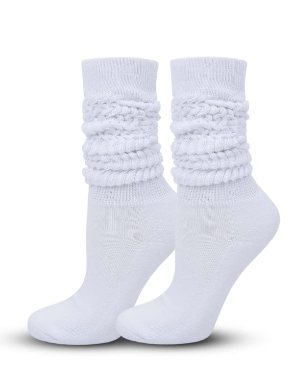 1pair Solid Crew Socks