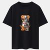 Robot Bear Print Heavy Weight Oversize T-Shirt