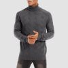 8b7fdc677c257cb3e4031084aea80d9b9baae6f388003e306ff77cf64da70080.jpg Men's Turtleneck Sweater Heavyweight Long Sleeves Cotton Pullover Knitted Casual Sweatshirt