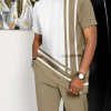 Suitmens Men's Casual Colorblock Walking Suit-002