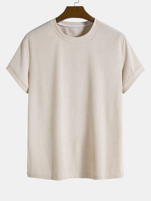 8d3d193fdebdf89c12bf7f88736b3be254a75139d3beee9d8236946188534bef.jpg Stretch Corduroy Ringer T-Shirt & Corduroy Shorts