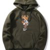 Selfie Bear Print Hoodie