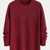 Long Sleeved Muscle Fit Ribbed T-Shirt
