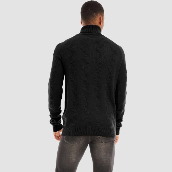 8ef335ca4197dcb99aab3bbf2b00b269dc9c9c61bf0adf79746afba9943e7360.jpg Men's Turtleneck Sweater Heavyweight Long Sleeves Cotton Pullover Knitted Casual Sweatshirt