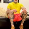 Men's Beach Shorts Swimming Trunks Mesh Lining Shorts with 2 Pockets Quick Dry