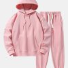 Basic Heavy Weight Drop Shoulder Relaxed Hoodie & Jogger Pants