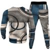 Men's Casual Personality Print Suit 001