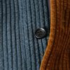 Corduroy Patchwork Long Sleeve Shirts