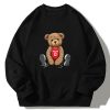 New York Bear Print Relaxed Sweatshirt