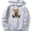 London Bear Print Hoodie