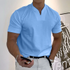 Gentleman business pocket short-sleeved fitness T-shirt