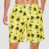 Men's Beach Shorts Swimming Trunks Mesh Lining Shorts with 2 Pockets Quick Dry