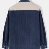 Long Sleeve Corduroy Patchwork Shirt