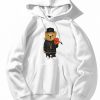 Basketball Bear Print Hoodie
