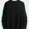 Contrast Webbing Crew Neck Sweatshirt