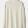 Long Sleeve Relax Fit Knit Ribbed T-Shirt