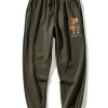 Robot Bear Print Jogger Pants