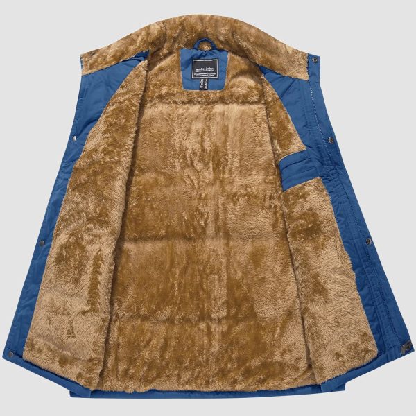 985894a57fe9c253e49390266ba271ce56ea92cf9fa9777d8839f69f9f4a6e74.jpg Men's Outerwear Vests Full-Zip Sleeveless Jacket Winter Warm Fleece Lined Vests Stand Collar