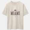 Vintage Miami Letter Print Heavy Weight Oversize T-Shirt