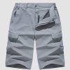 99a8d19767e42af0e9f7e86a288388a6e010ddc9dfbab878612b11e247c92bda.jpg Men Knee Length Shorts Lightweight Thin Quick Dry Cargo Shorts