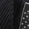 Corduroy Paisley Print Panel Pants