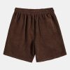 Slogan Back Print Oversize T-Shirt & Corduroy Shorts