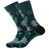 Christmas Cotton Jacquard Santa, Elk, Snowflake Pattern Socks, Festive Matching Red Socks